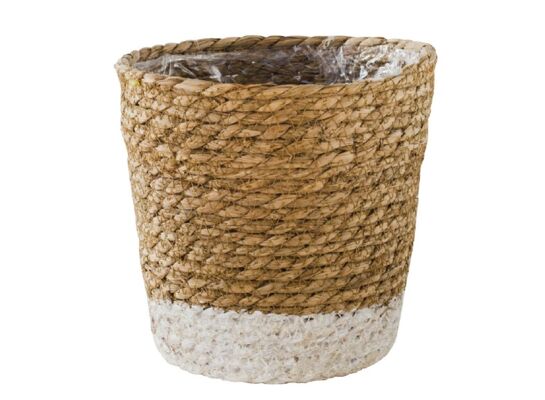 Osłonka kosz moroccan biały XL 25,5 x 24 cm