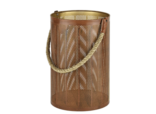 Lampion Indyjski Gold złoty 35 x 25 cm