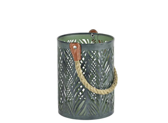 Lampion Indyjski Modern turkus 22 x 15 cm