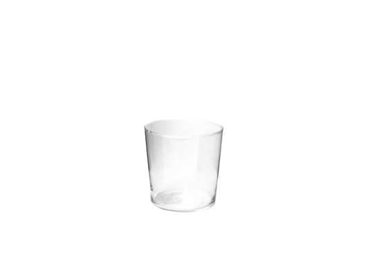 Wazon stożek M 12 x 12 cm transparentny
