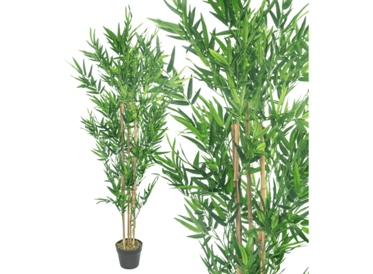 Drzewko bambusowe sztuczne 155 x 90 cm zielone