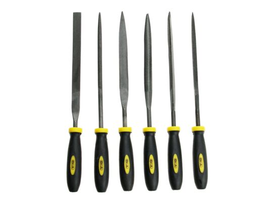 Pilnik iglak do metalu 160 mm, zestaw: 6 sztuk Drel