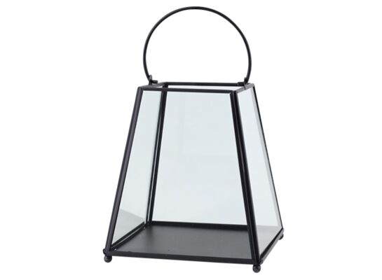 Latarenka metalowa stożkowa 17 x 17 x 19,5 cm