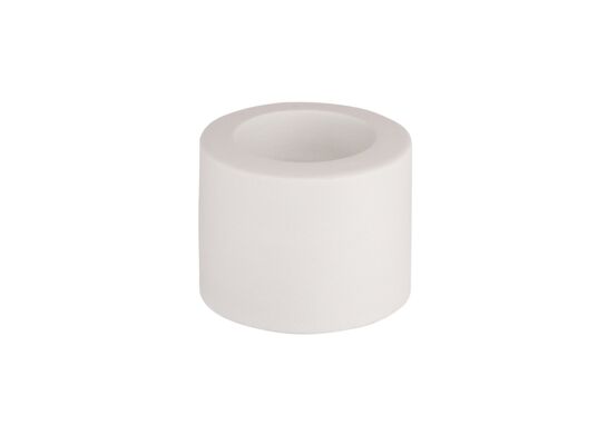 Świecznik ceramiczny 6,5 x 6,5 x 5,5 cm popielaty