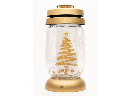 Lampion 3 S 06 złota choinka 22,4 cm 36h