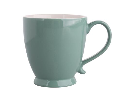 Filiżanka Jumbo na stopce Urban kolory ziemi NBC 400 ml zielona odcień II