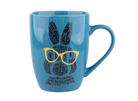 Kubek baryłka Colorful lazurowy NBC 300 ml dek. zając