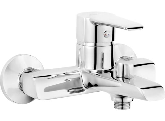 Bateria wannowa ścienna CORIO chrom