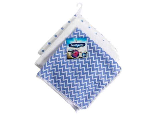 Ścierki uniwersalne z mikrofibry PRAKTYCZNA 3 szt.