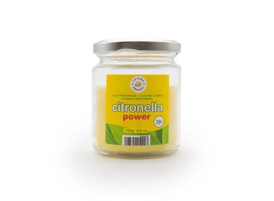 Świeca w słoiku o zapachu citronelli 130g