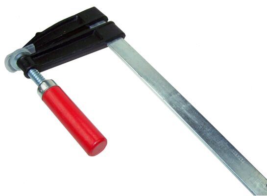 Ścisk stolarski typu F, 80 x 300 mm, drewniana rączka Condor