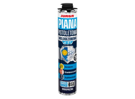 Piana wielosezonowa, niskoprężna piana poliuretanowa PVC do -10°C 0,75 l