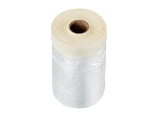 Folia ochronna z taśmą CQ F-HDPE 55 cm x 25 m C10 cm