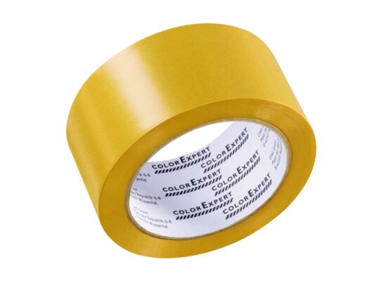 Taśma klejąca PVC 30 mm x 33 m żółta karbowana klej kauczuk