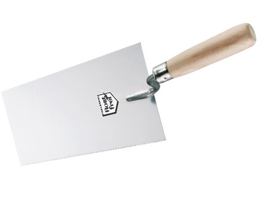 Kielnia trapezowa 160 mm nierdzewna uchwyt drewniany