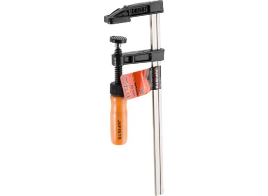 Ścisk stolarski typu F, 50 x 250 mm, drewniana rączka Jufisto