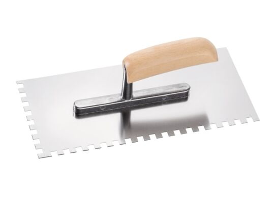 Kielnia zębata stal nierdzewna aluminium 280 x 130 mm ząb 10 x 10 mm