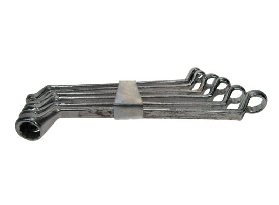 Klucz oczkowy głęboko odsadzony 6 - 17 mm zestaw 6 sztuk