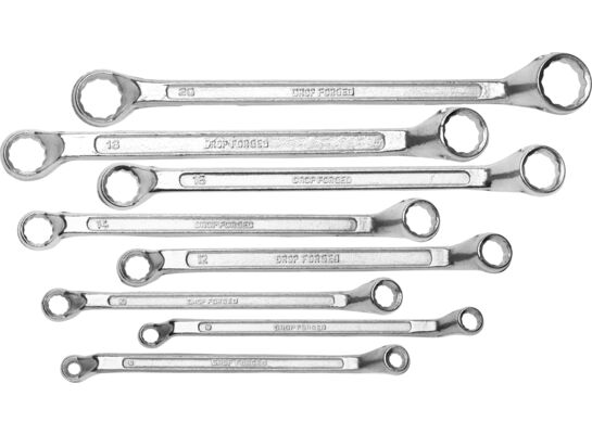 Klucz oczkowy głęboko odsadzony 6 - 22 mm zestaw 8 sztuk