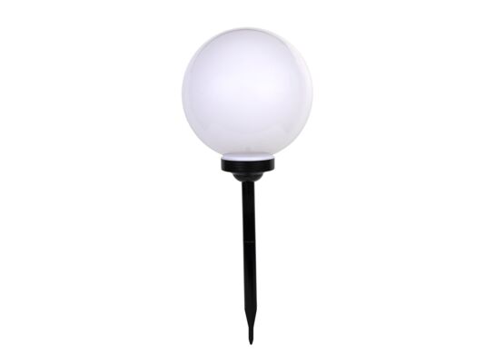 Lampa solarna wbijana kula 30 cm czarna