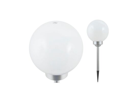 Lampa ogrodowa solarna 53 cm srebrna