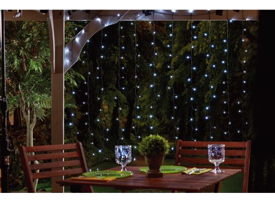 Lampki solarne kurtyna LED 192 sztuki