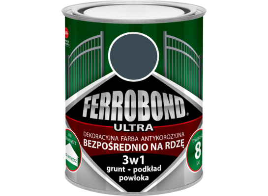 Farba antykorozyjna FERROBOND ULTRA mat grafit RAL 7015 0,7 l