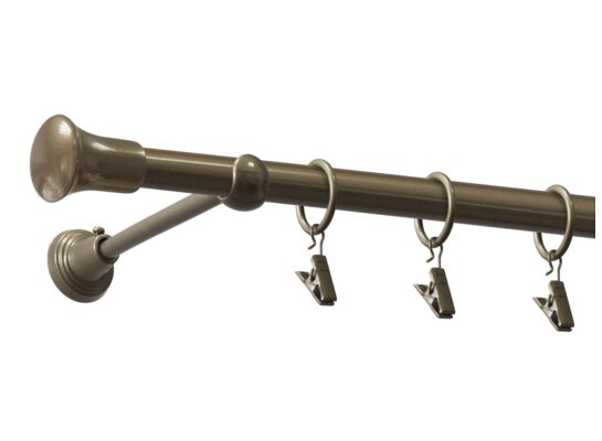 Karnisz pojedynczy GEM 240 cm 16 mm mosiądz