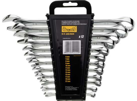 Klucz płasko - oczkowy 6,0 - 22,0 mm zestaw 12 sztuk Condor