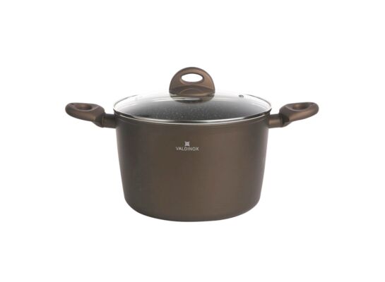 Garnek 24 cm z pokrywą 6l Valdinox Aurum