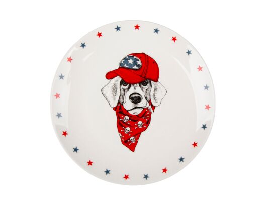 Talerz deserowy NBC 20cm dek.labrador Easy morning