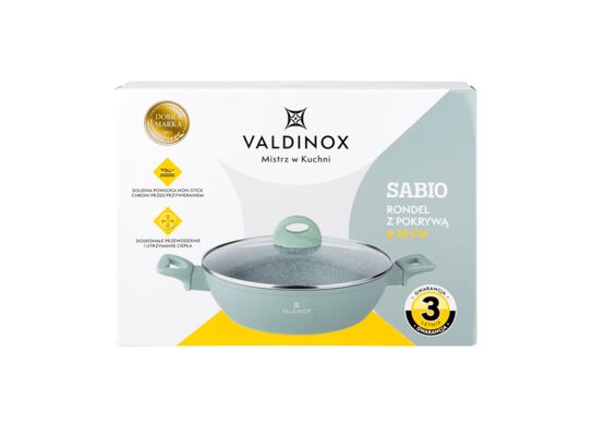Rondel 26 cm z pokrywą 2,6l Valdinox Sabio