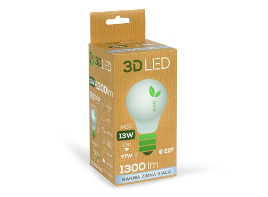 Żarówka ledowa 3LED tradycyjna E-27 13 W barwa zimna