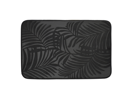 Dywanik łazienkowy Loft 84 x 50 cm czarny