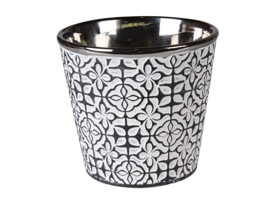 Osłonka ceramiczna PELLE 13 x 13 x 12,5 cm antracyt