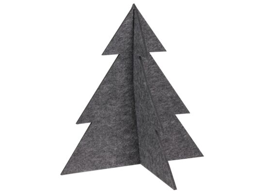 Choinka stojąca dekoracja filc PINE 29 x 30 cm antracyt