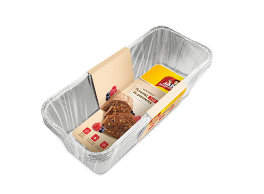 Foremki do pieczenia aluminiowe Pasztet 3 sztuki Jan Niezbędny