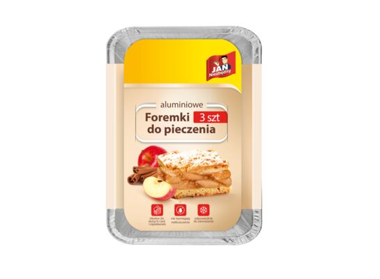 Foremki do pieczenia aluminiowe Zapiekanka 3 sztuki Jan Niezbędny