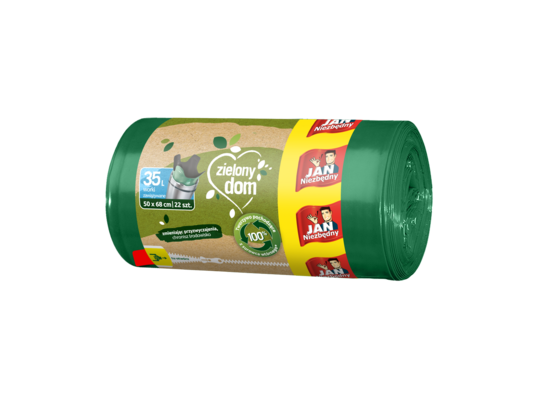 Worki na śmieci LD Ekologiczne zawiązywane 35 l 22 sztuk Jan Niezbędny