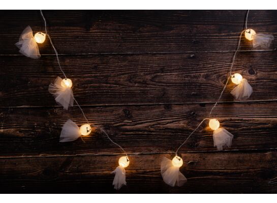Lampki dekoracyjne duchy LED 1,65 m 10 szt.