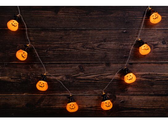 Lampki dekoracyjne dynie LED 1,65 m 10 szt.