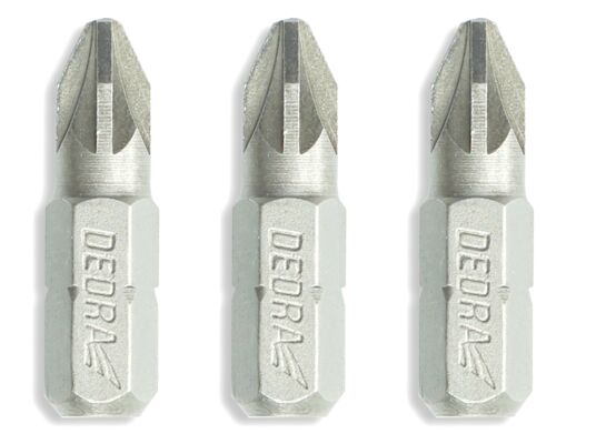 Zestaw końcówek wkrętakowych bitów Pozidriv PZ1/2/3 25 mm blister