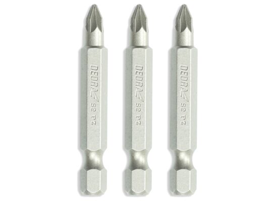 Zestaw końcówek wkrętakowych bitów Pozidriv PZ1/2/3 50 mm blister