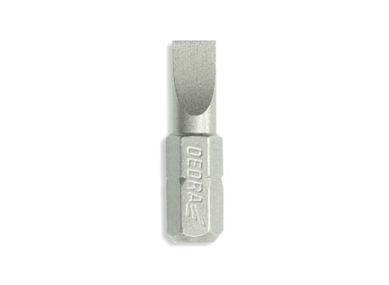 Końcówki wkrętakowe bity płaskie SL6.5x25 mm 3 szt blister DEDRA