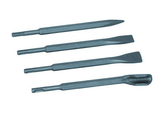 Zestaw dłut SDS PLUS 250 mm do betonu szpicak płaskie 20 mm płaskie 40 mm bruzdownica 22 mm DEDRA