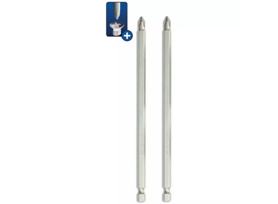 Końcówki wkrętakowe bity Phillips PH2x150 mm 2 szt blister