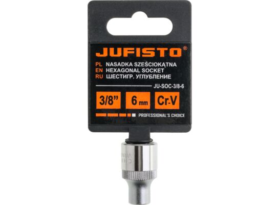 Nasadka sześciokątna 6 mm 3/8" Jufisto