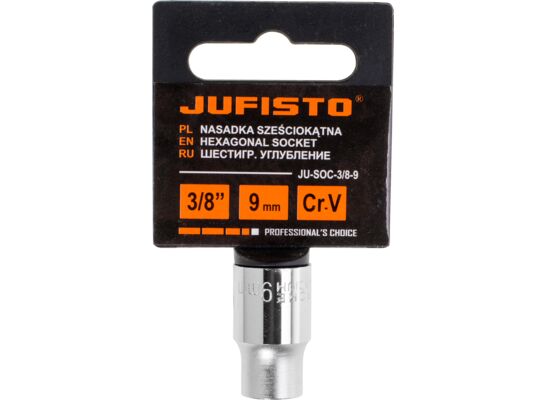 Nasadka sześciokątna 9 mm 3/8" Jufisto