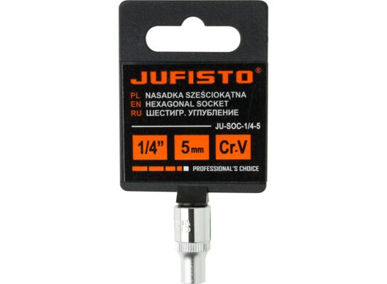 Nasadka sześciokątna 5 mm 1/4" Jufisto