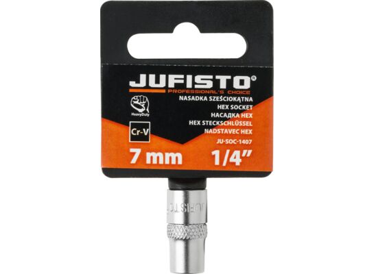 Nasadka sześciokątna 7 mm 1/4" Jufisto